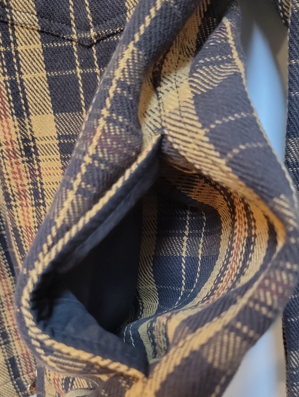 Bespoke Post| Line Of Trade |Men's Brown Plaid Workshirt Jacket - Picture 9 of 12